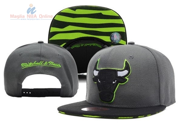 Acquista Cappelli 2016 Chicago Bulls Grigio Verde