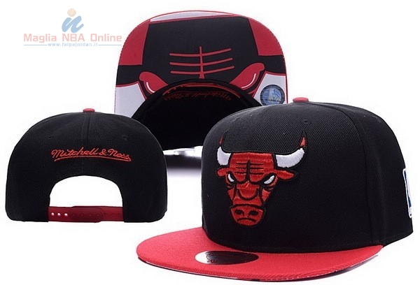 Acquista Cappelli 2016 Chicago Bulls Nero Rosso 001