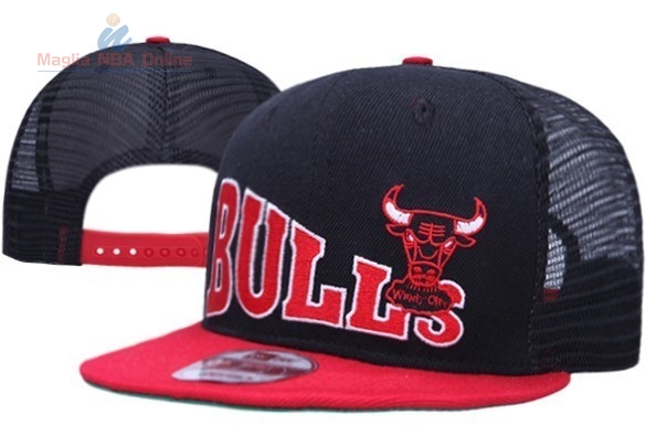 Acquista Cappelli 2016 Chicago Bulls Nero Rosso 003