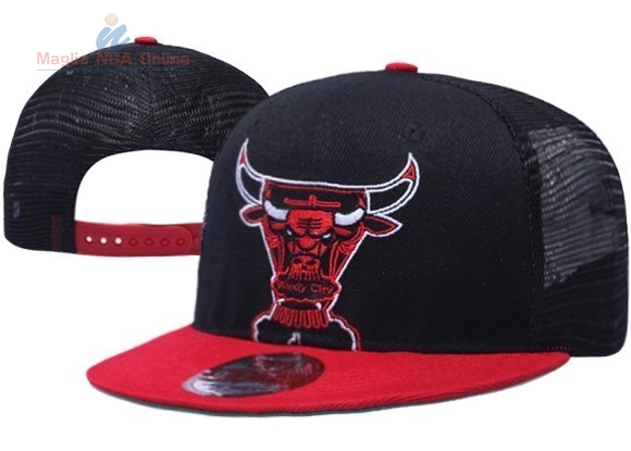 Acquista Cappelli 2016 Chicago Bulls Nero Rosso 004