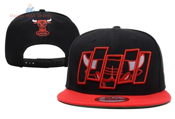 Acquista Cappelli 2016 Chicago Bulls Nero Rosso 010