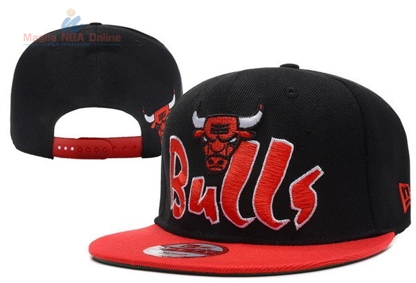 Acquista Cappelli 2016 Chicago Bulls Nero Rosso 012