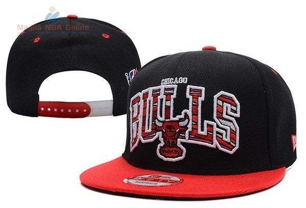 Acquista Cappelli 2016 Chicago Bulls Nero Rosso 013