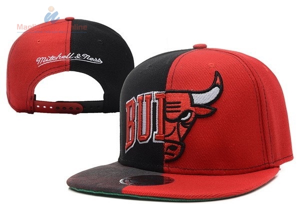 Acquista Cappelli 2016 Chicago Bulls Nero Rosso 014