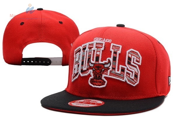 Acquista Cappelli 2016 Chicago Bulls Rosso Nero 003