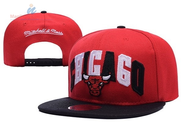 Acquista Cappelli 2016 Chicago Bulls Rosso Nero 004