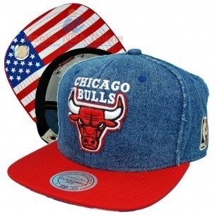 Acquista Cappelli 2016 Chicago Bulls USA Bandiera Rosso