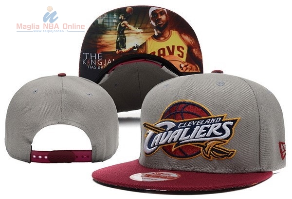 Acquista Cappelli 2016 Cleveland Cavaliers Grigio Rosso 001