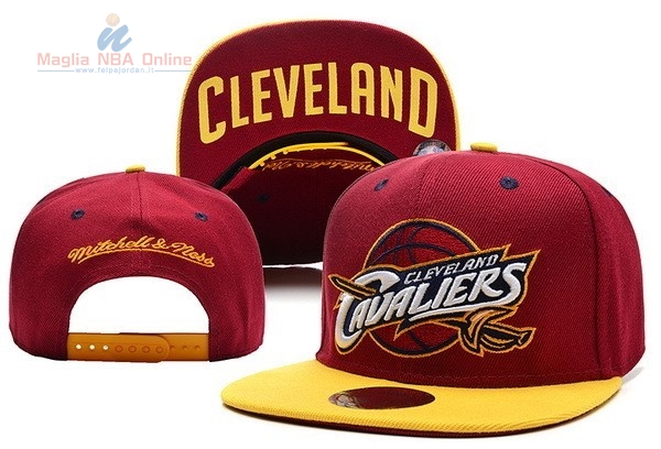 Acquista Cappelli 2016 Cleveland Cavaliers Rosso Giallo 001