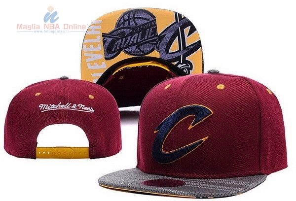 Acquista Cappelli 2016 Cleveland Cavaliers Rosso Giallo