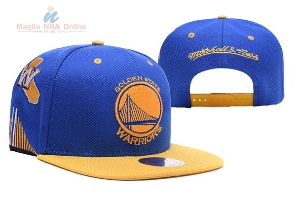 Acquista Cappelli 2016 Golden State Warriors Blu Giallo 001