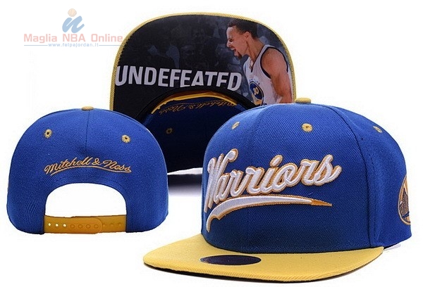 Acquista Cappelli 2016 Golden State Warriors Curry Blu Giallo