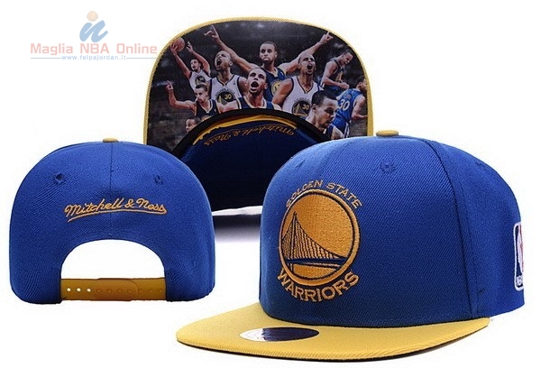 Acquista Cappelli 2016 Golden State Warriors Giallo Blu 001