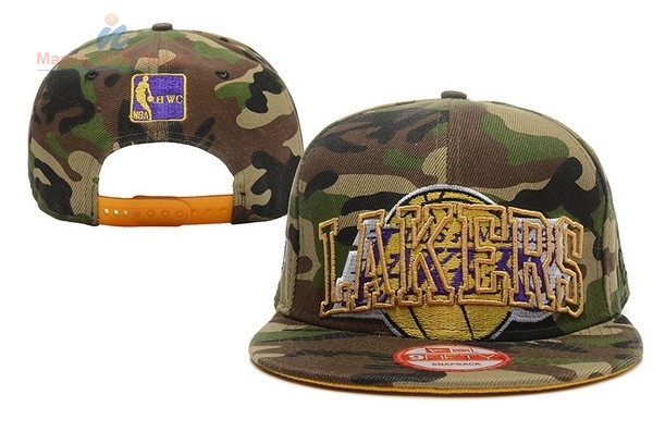 Acquista Cappelli 2016 Los Angeles Lakers Camouflage Verde