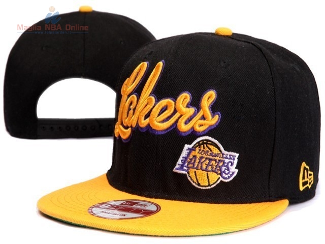 Acquista Cappelli 2016 Los Angeles Lakers Nero Giallo