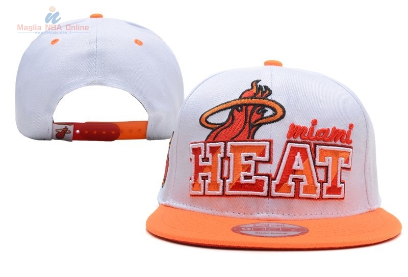 Acquista Cappelli 2016 Miami Heat Bianco Arancia