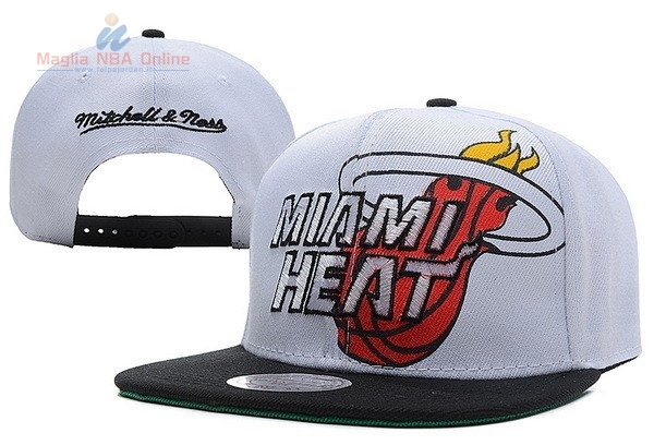 Acquista Cappelli 2016 Miami Heat Bianco Nero