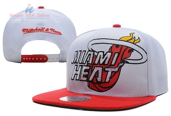 Acquista Cappelli 2016 Miami Heat Bianco Rosso