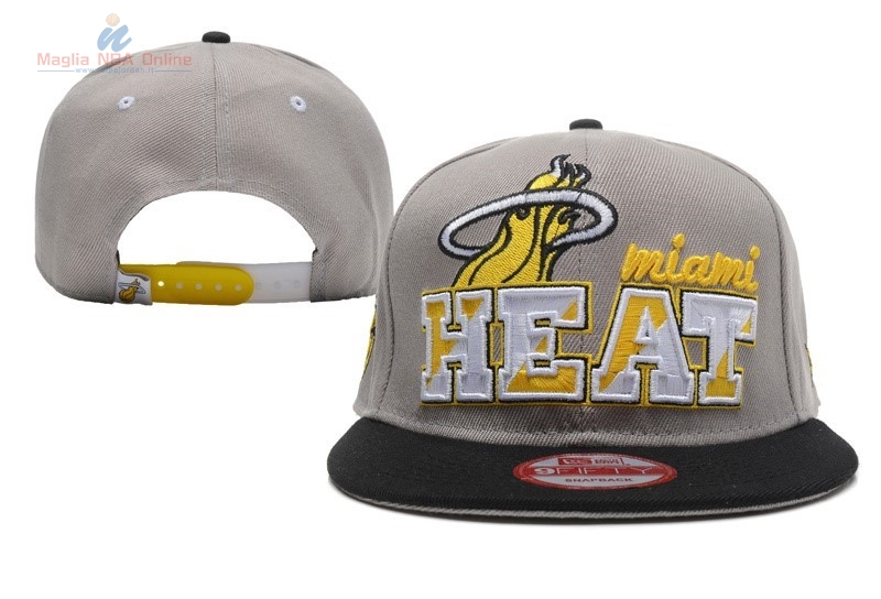 Acquista Cappelli 2016 Miami Heat Grigio Nero 001