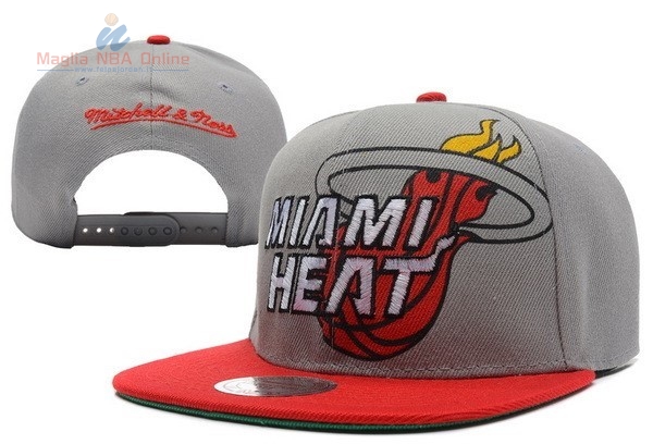 Acquista Cappelli 2016 Miami Heat Grigio Rosso 003