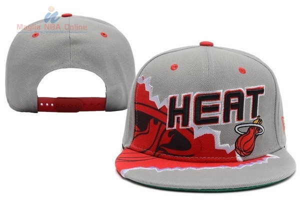 Acquista Cappelli 2016 Miami Heat Grigio Rosso 004