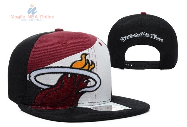 Acquista Cappelli 2016 Miami Heat Nero Rosso 001