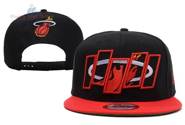 Acquista Cappelli 2016 Miami Heat Nero Rosso 007