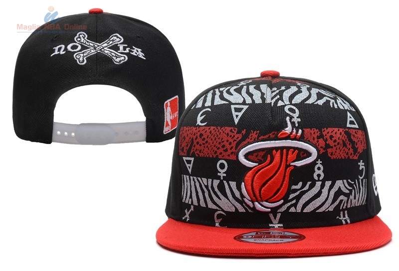 Acquista Cappelli 2016 Miami Heat Nero Rosso 016