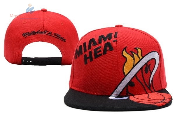Acquista Cappelli 2016 Miami Heat Rosso Nero 002