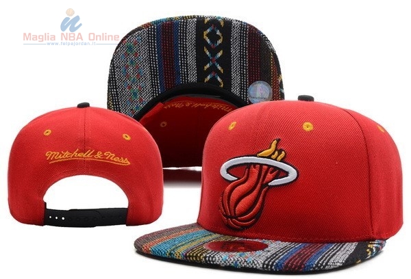 Acquista Cappelli 2016 Miami Heat Rosso Striscia