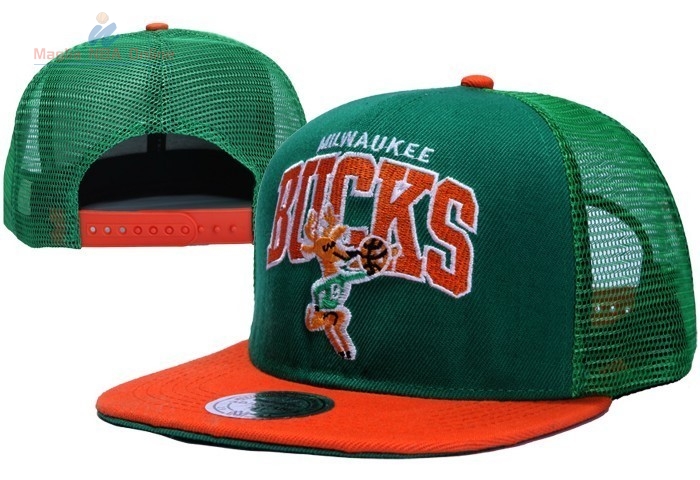 Acquista Cappelli 2016 Milwaukee Bucks Verde Arancia