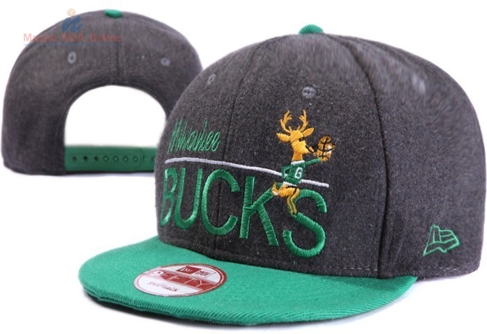 Acquista Cappelli 2016 Milwaukee Bucks Verde Grigio