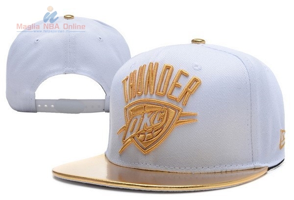 Acquista Cappelli 2016 Oklahoma City Thunder Bianco Oro