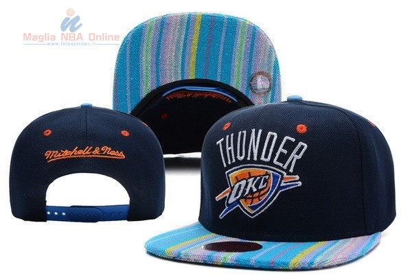 Acquista Cappelli 2016 Oklahoma City Thunder Blu Striscia