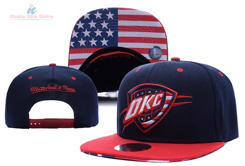 Acquista Cappelli 2016 Oklahoma City Thunder USA Bandiera Rosso