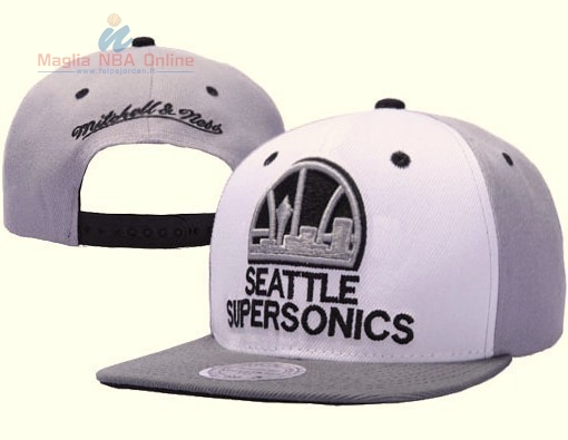 Acquista Cappelli 2016 Seattle SuperSonics Grigio Bianco