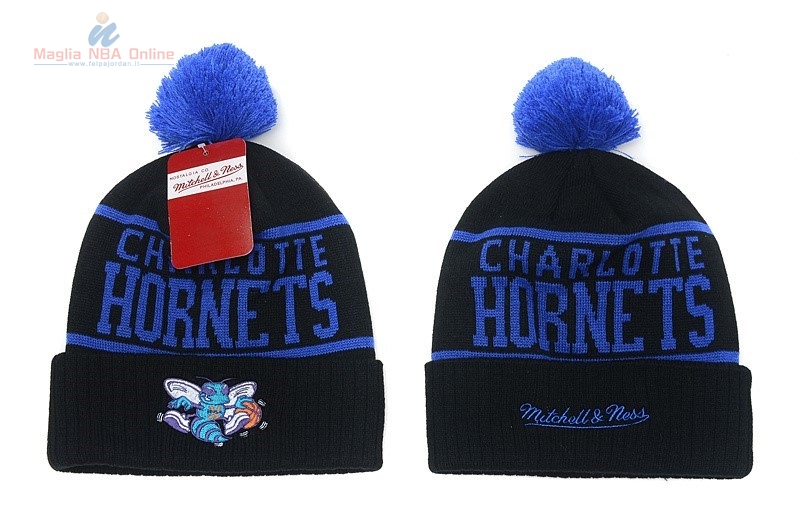 Acquista Cappelli di lana 2016 Charlotte Hornets Blu Bianco