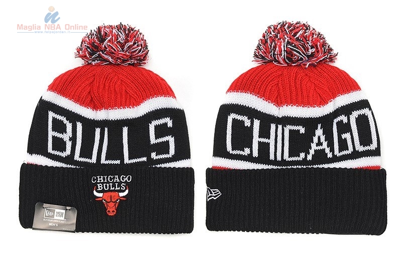Acquista Cappelli di lana 2016 Chicago Bulls Nero Bianco