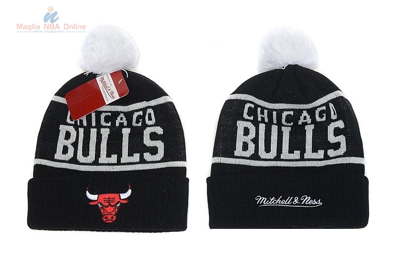 Acquista Cappelli di lana 2016 Chicago Bulls Nero