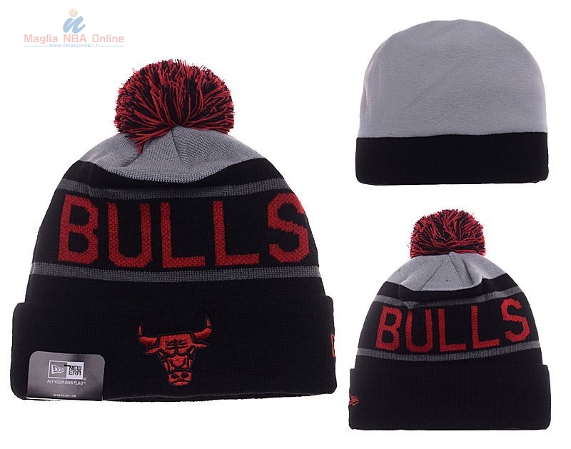 Acquista Cappelli di lana 2016 Chicago Bulls Rosso Grigio