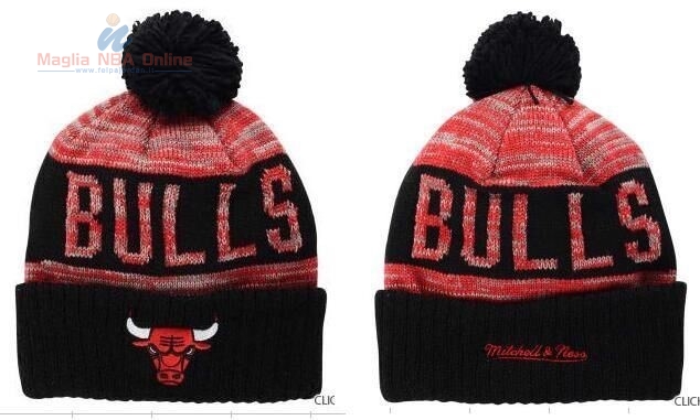 Acquista Cappelli di lana 2016 Chicago Bulls Rosso Nero