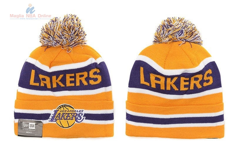 Acquista Cappelli di lana 2016 Los Angeles Lakers Giallo