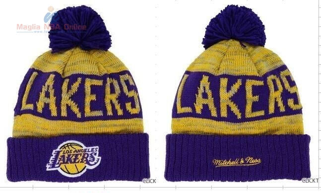Acquista Cappelli di lana 2016 Los Angeles Lakers Porpora