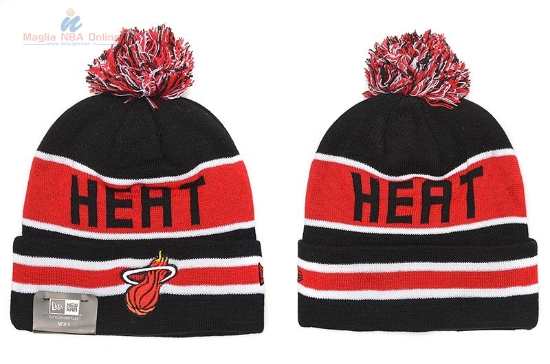 Acquista Cappelli di lana 2016 Miami Heat Nero Rosso