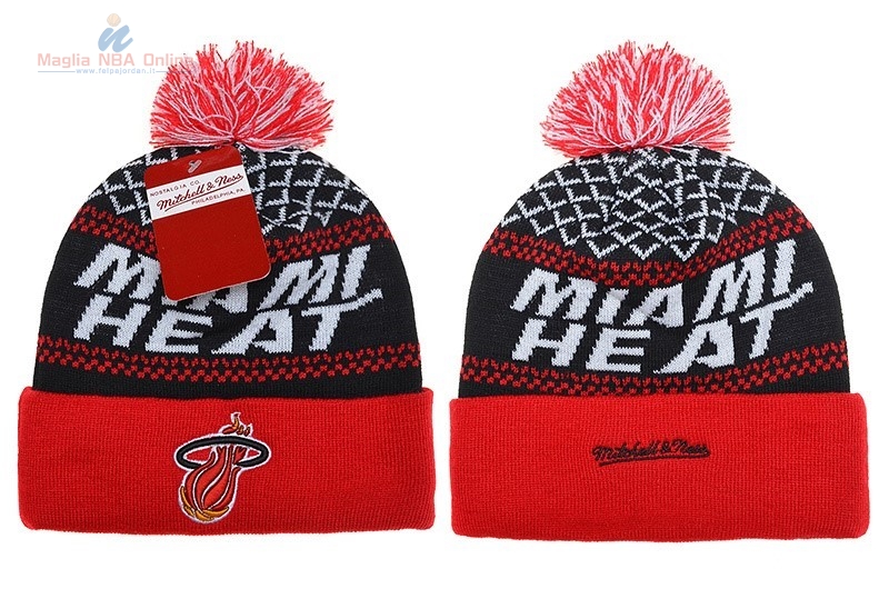 Acquista Cappelli di lana 2016 Miami Heat Rosso Nero
