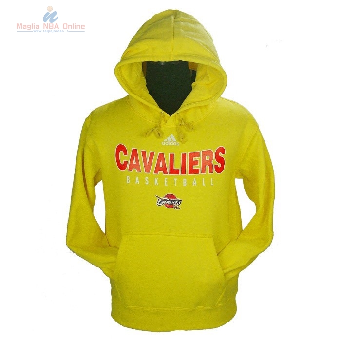 Acquista Felpe Con Cappuccio NBA 2016 Cleveland Cavaliers Giallo