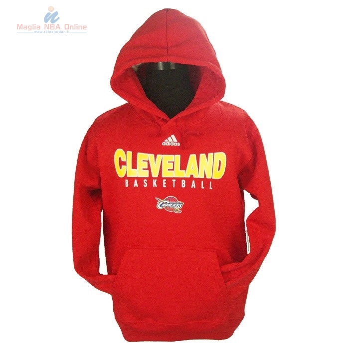 Acquista Felpe Con Cappuccio NBA 2016 Cleveland Cavaliers Rosso