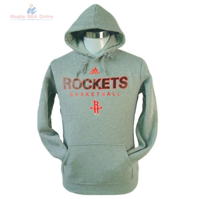 Acquista Felpe Con Cappuccio NBA 2016 Houston Rockets Grigio