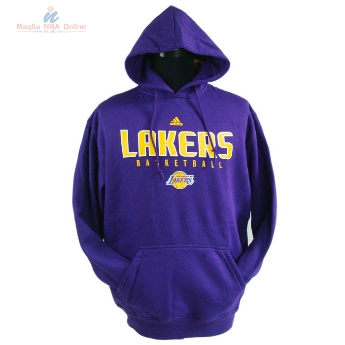 Acquista Felpe Con Cappuccio NBA 2016 Los Angeles Lakers Porpora