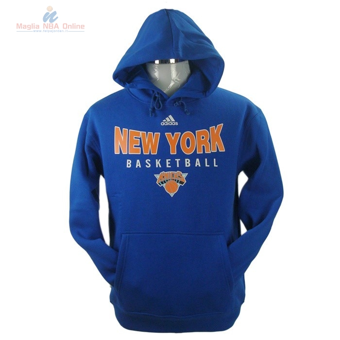 Acquista Felpe Con Cappuccio NBA 2016 New York Knicks Blu